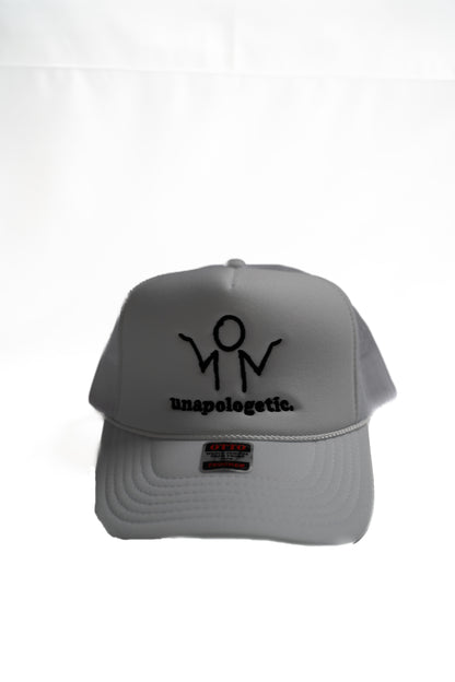 Unapologetic Trucker Hat (white)